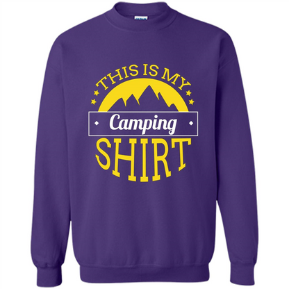 This Is My Camping T-Shirt For Hiking And Exploring Purple