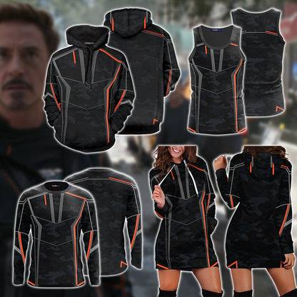 Iron Man (Tony Stark) Cosplay 3D Hoodie Dress