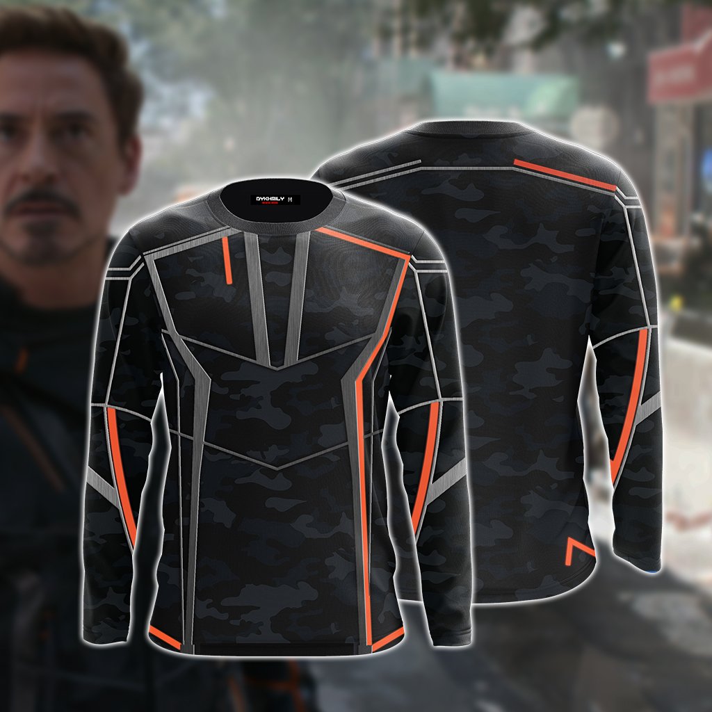 Iron Man Tony Stark Cosplay 3D Long Sleeve Shirt 2XL