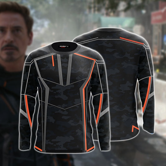 Iron Man Tony Stark Cosplay 3D Long Sleeve Shirt 2XL