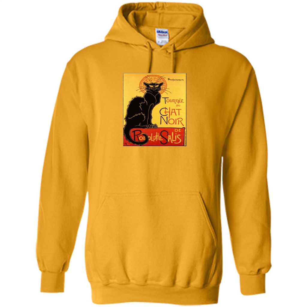 Vintage Poster Le Chat Noir - The Black Cat T-shirt Gold