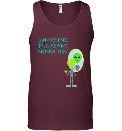 Imagine Plaeasant Nonsense Shirt Tank Top Tank Top Maroon