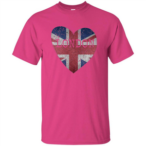 London Flag UK Heart T-shirt