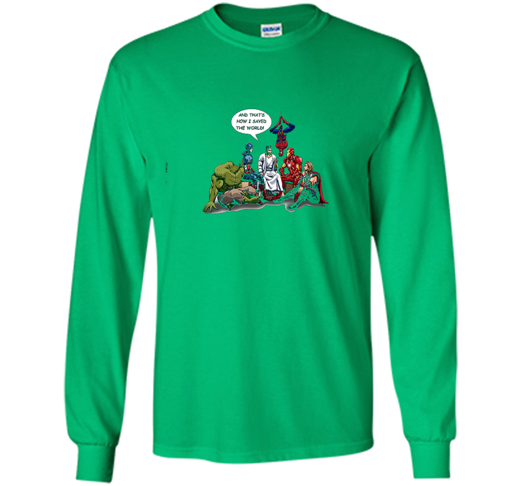 That's How I Saved The World T-shirt Irish Green