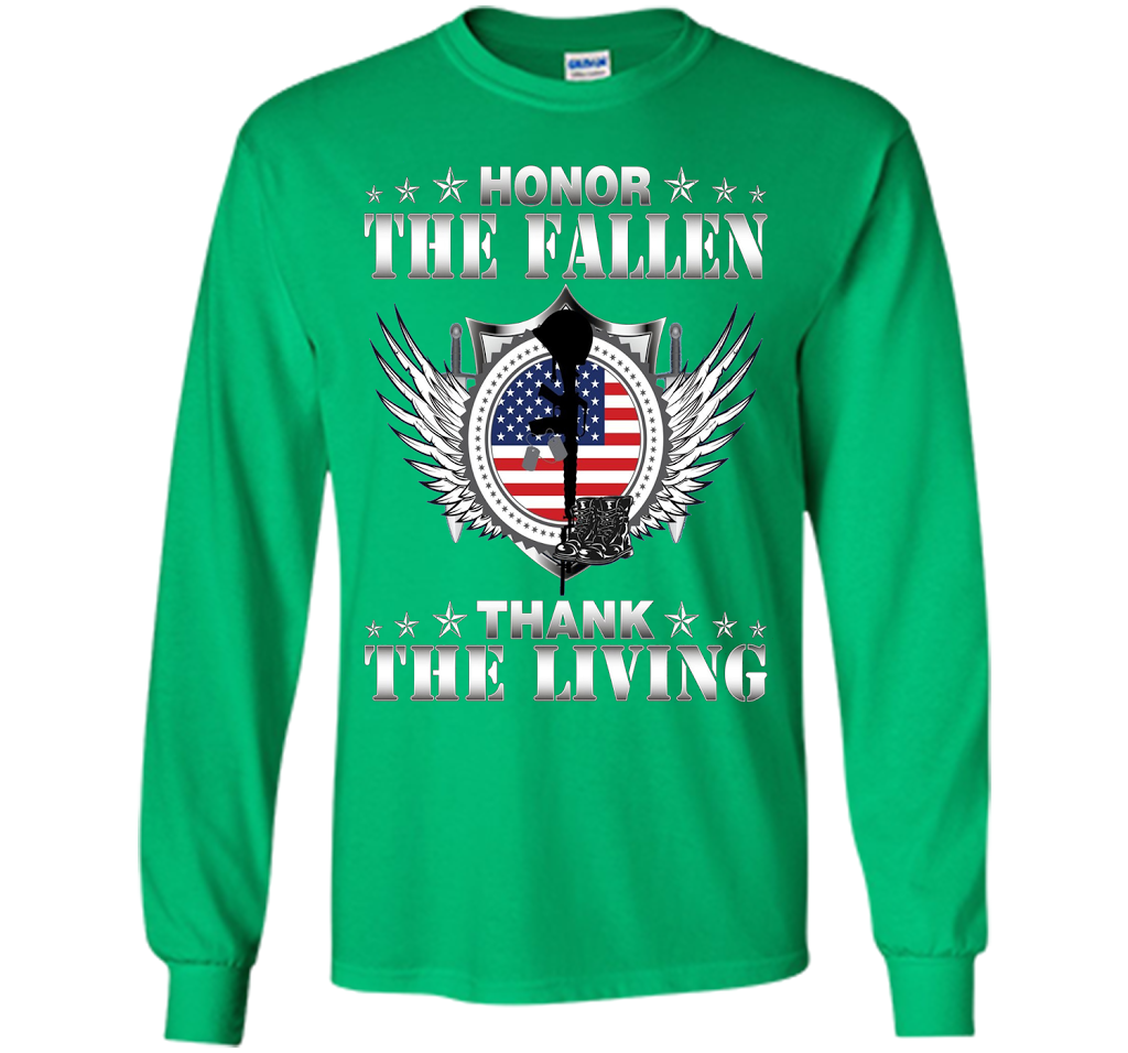 Honor The Fallen Thank The Living T-Shirt Memorial's Day t-shirt Irish Green