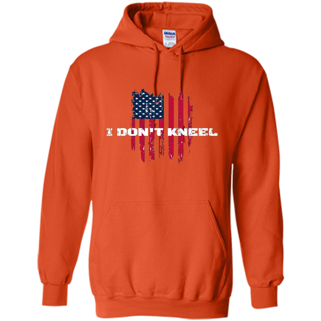 Military T-shirt I Don't Kneel T-shirt Orange