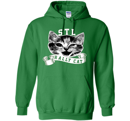 Cat Lover T-shirt Saint Louis Rally Cat T-shirt Irish Green