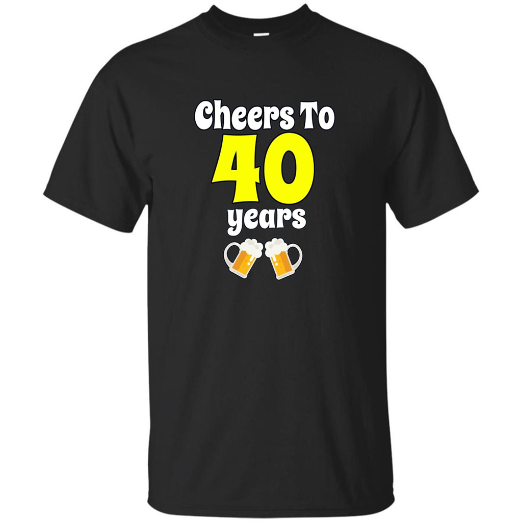 Cheers To 40 Years Birthday Or Wedding Anniversary T-shirt