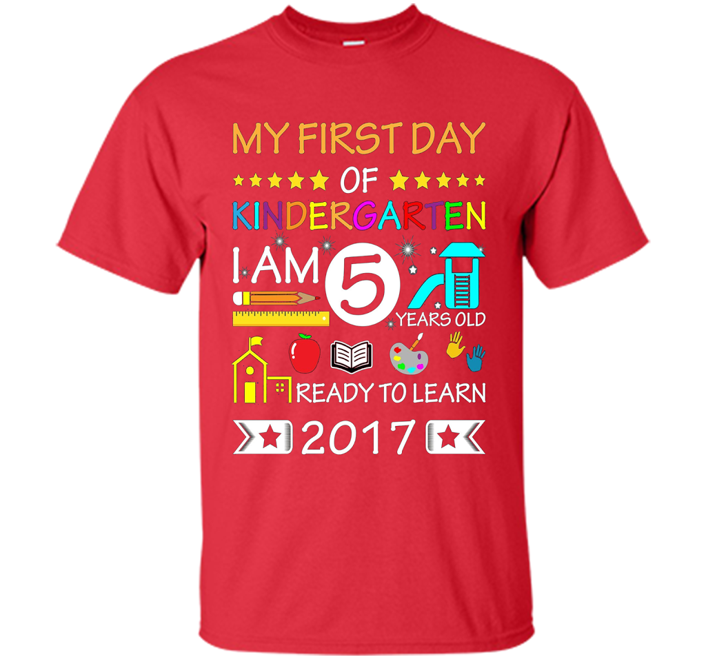 My First Day Of Kindergarten Shirt - Back To School Shirt cool shirt Red