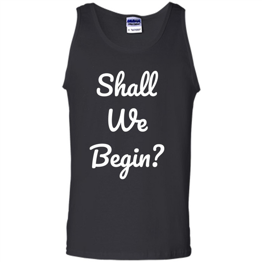 Movie Lover T-shirt Shall We Begin Black