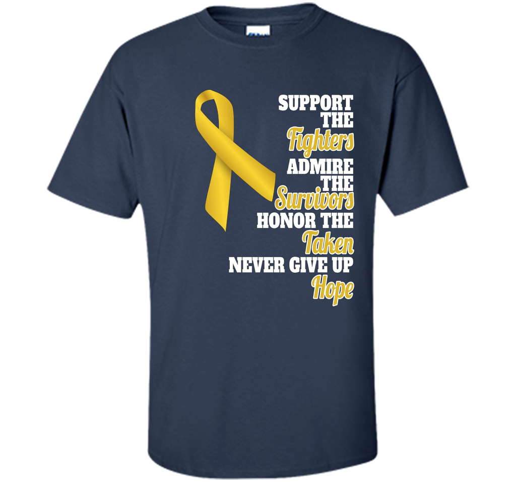 Cancer Awareness T-shirt Support Childhood Cancer Awareness Navy