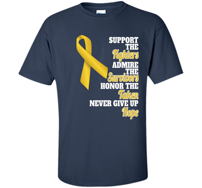 Cancer Awareness T-shirt Support Childhood Cancer Awareness Navy