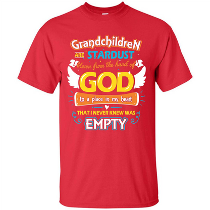 Grandchildren Are Stardust From The Hands Of God T-shirt Red