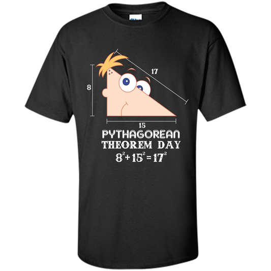 Pythagorean Theorem Day T-shirt Black