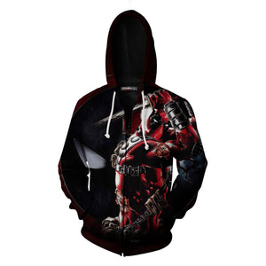 I Used To Be Wild AF And Then I Have Kids Now They Are Wild AF Deadpool Zip Up Hoodie