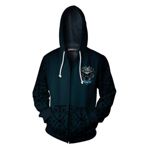 I Don't Give A RavenCrap Harry Potter 3D Zip Up Hoodie