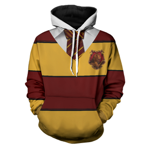 Striped Gryffindor Harry Potter New 3D Hoodie