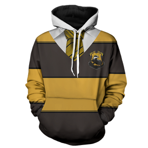 Striped Hufflepuff Harry Potter New 3D Hoodie