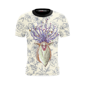 Princess Mononoke Forest Spirit Unisex 3D T-shirt