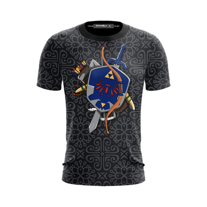 The Legend Of Zelda Hylian Shield (Ocarina Of Time) Unisex 3D T-shirt