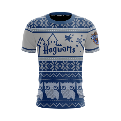 Ravenclaw Harry Potter Ugly Christmas Unisex 3D T-shirt