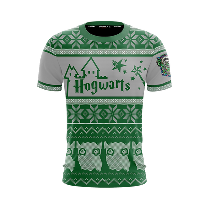 Slytherin Harry Potter Ugly Christmas Unisex 3D T-shirt