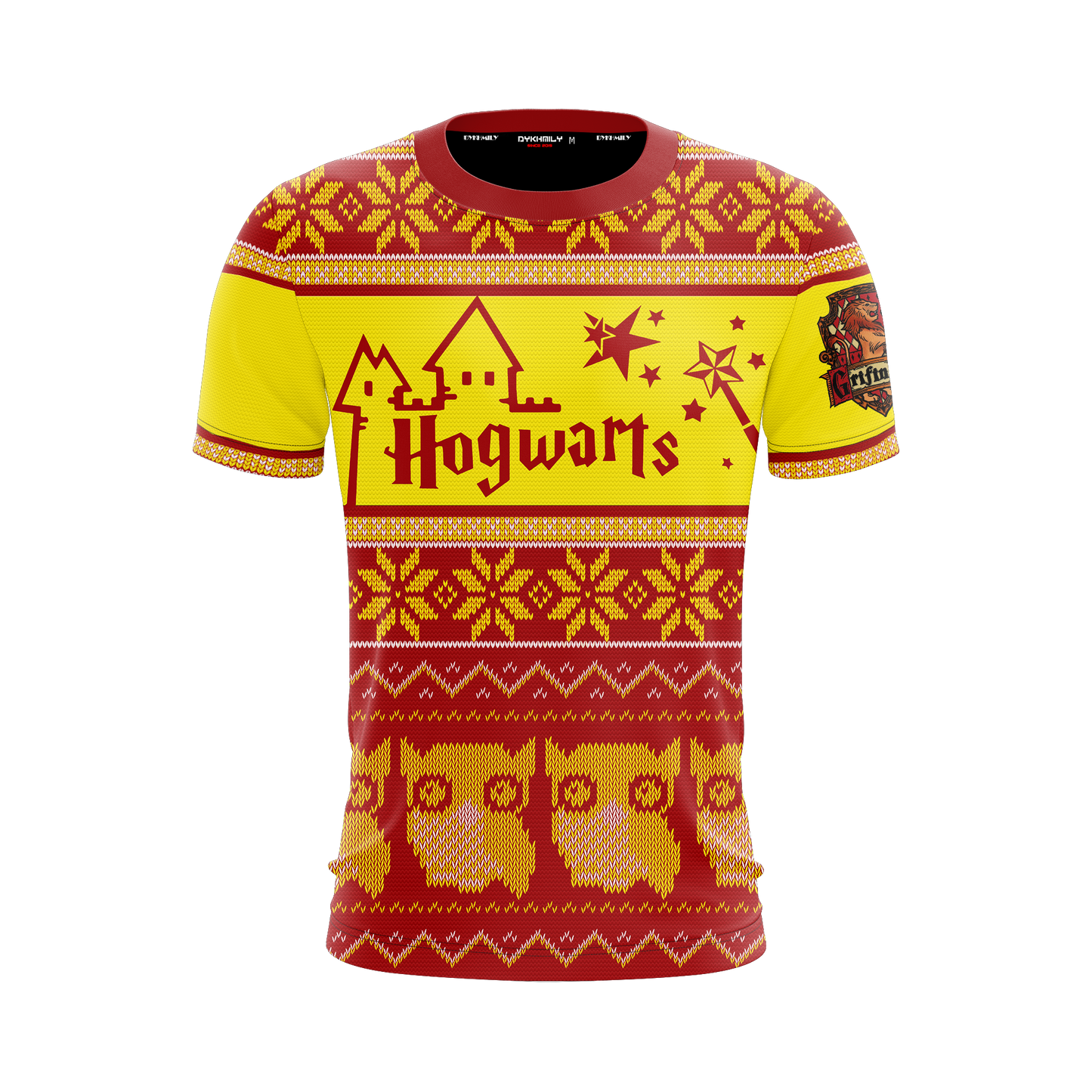 Gryffindor Harry Potter Ugly Christmas Unisex 3D T-shirt