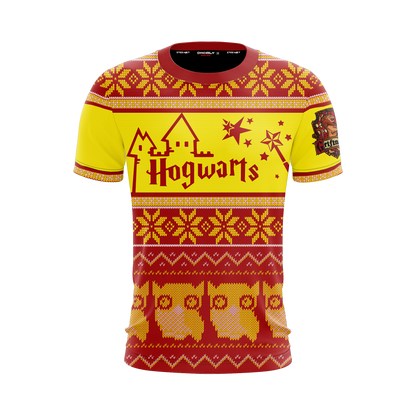 Gryffindor Harry Potter Ugly Christmas Unisex 3D T-shirt
