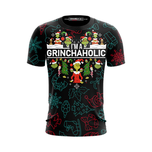 I'm A Grinchaholic Christmas Unisex 3D T-shirt