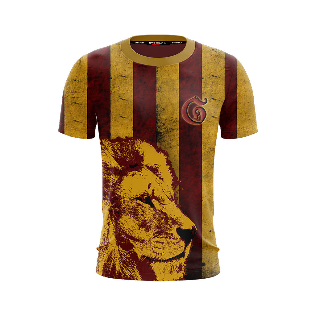 Striped Gryffindor Harry Potter Unisex 3D T-shirt