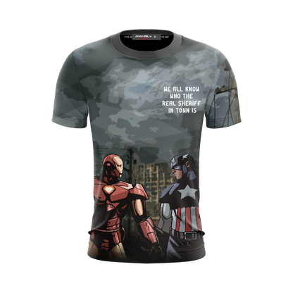 We All Know Who The Real Sheriff In Town Is Unisex 3D T-shirt