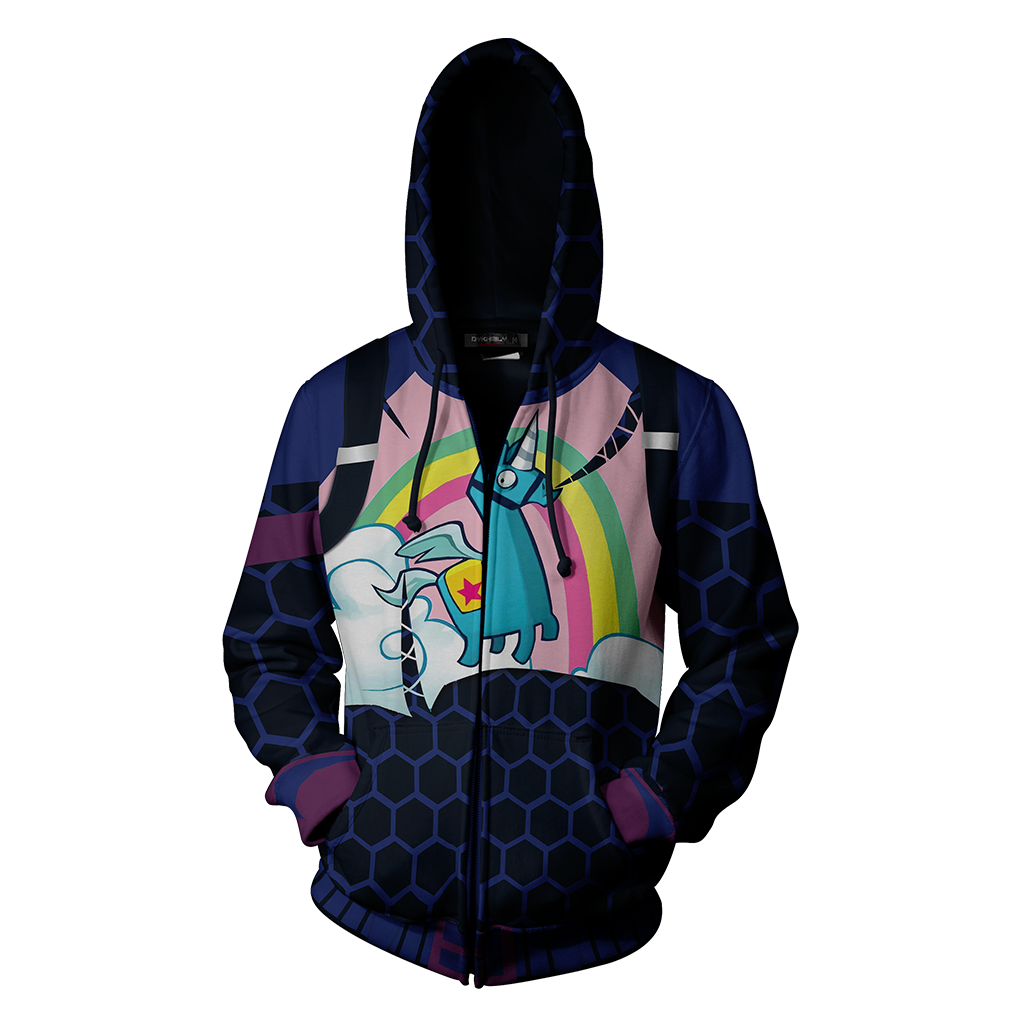 Fortnite Brite Bomber Skin Cosplay Zip Up Hoodie Jacket