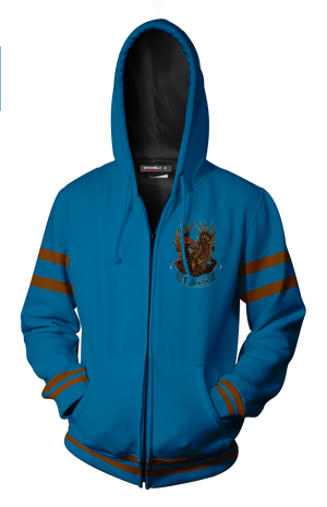 Ravenclaw Hogwarts Harry Potter New Collection Zip Up Hoodie