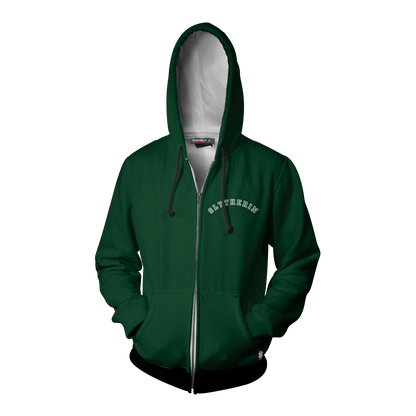 Quidditch Champion Slytherin Team Harry Potter Zip Up Hoodie