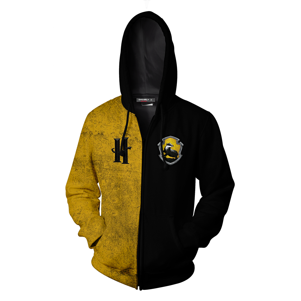 A Hufflepuff Would Die With You Harry Potter Zip Up Hoodie