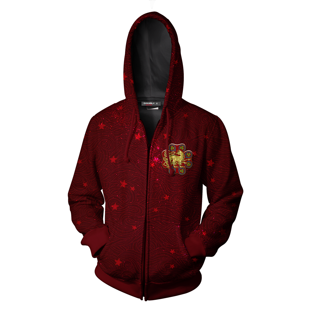Ilvermorny Wampus House Harry Potter Zip Up Hoodie