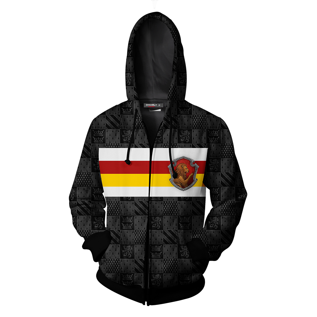 Gryffindor House Harry Potter Simple Style Zip Up Hoodie