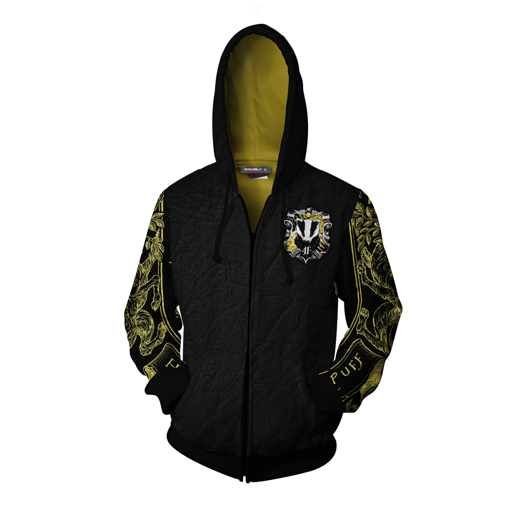 Hufflepuff Edition Harry Potter Zip Up Hoodie