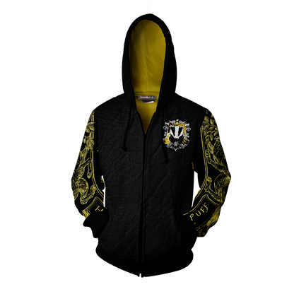 Hufflepuff Edition Harry Potter Zip Up Hoodie