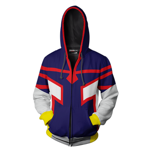 Boku No Hero Academia Young All Mighty Cosplay Zip Up Hoodie Jacket