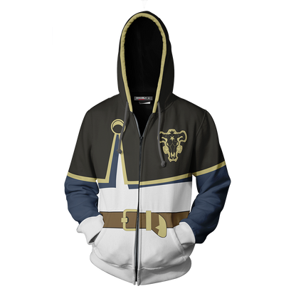 Black Clover Asta Cosplay Zip Up Hoodie Jacket