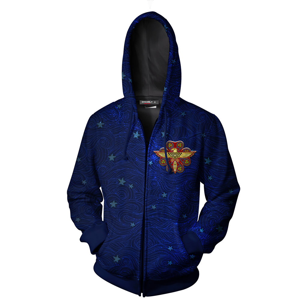 Ilvermorny Thunderbird House Harry Potter Zip Up Hoodie