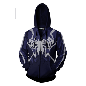 Venom Marvel Suit Zip Up Hoodie