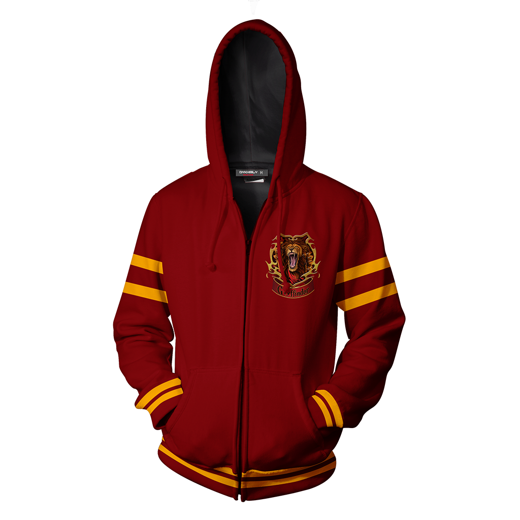 Gryffindor Hogwarts Harry Potter New Collection Zip Up Hoodie