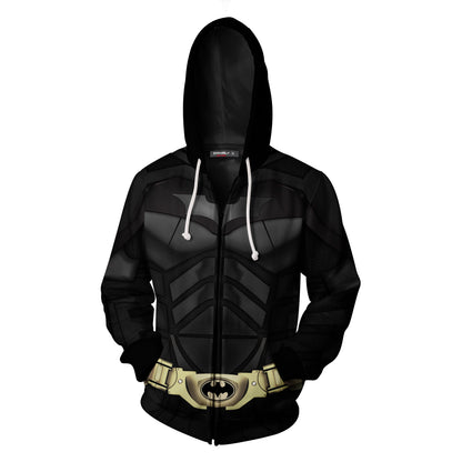 Batman Cosplay Zip Up Hoodie