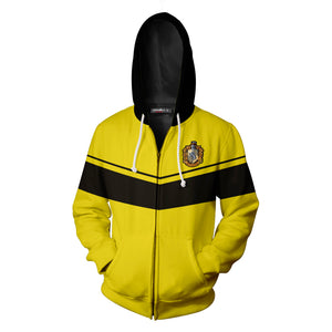 Hufflepuff Harry Potter Zip Up Hoodie