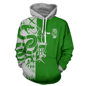 Quidditch Slytherin Harry Potter 3D Hoodie