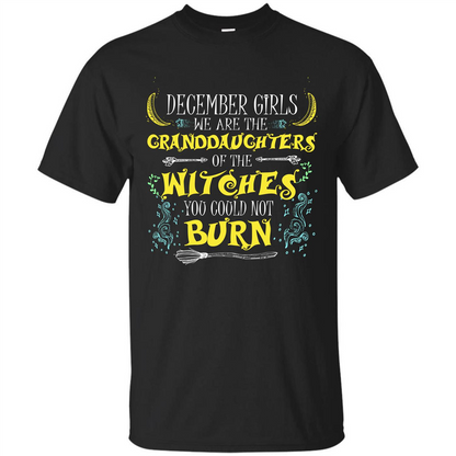 Halloween T-shirt December Girls T-shirt Black