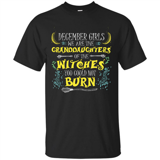 Halloween T-shirt December Girls T-shirt Black