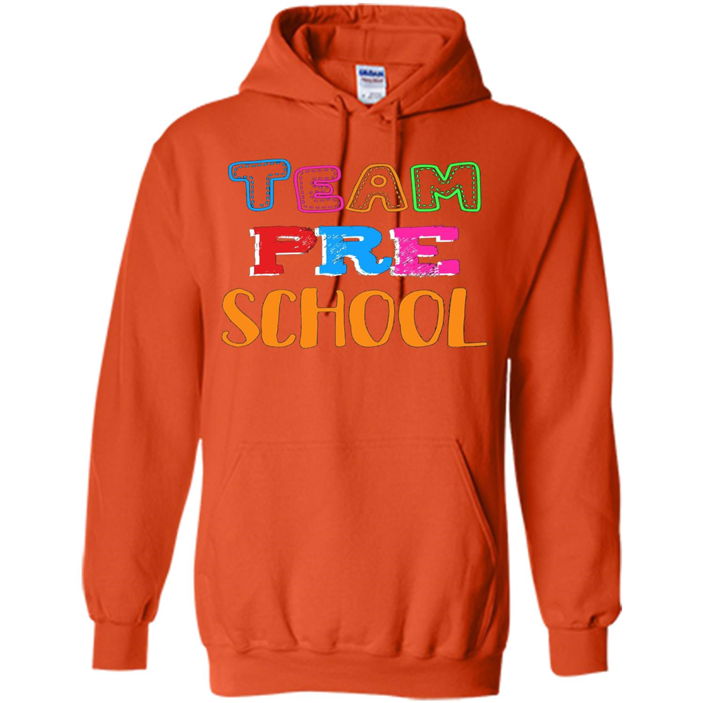 Team Preschool T-shirt Funny For Teachers T-shirt Orange